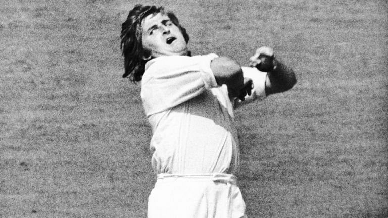 Gary Gilmour in action during the 1975 Cricket World Cup