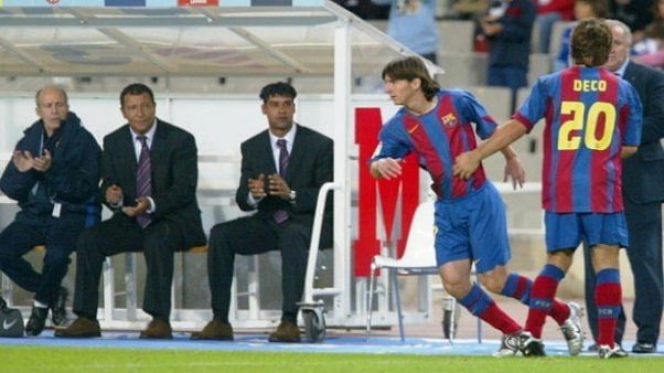 messi debut for barcelona age