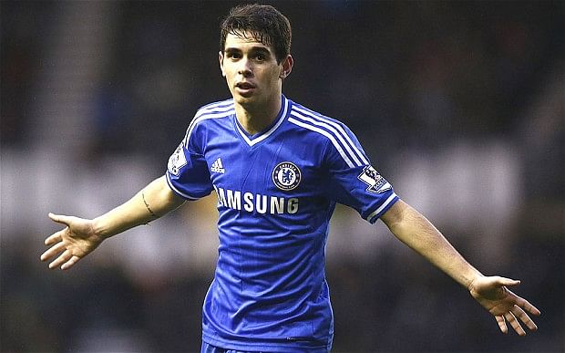 Video Oscar scores from a freekick against Crystal Palace