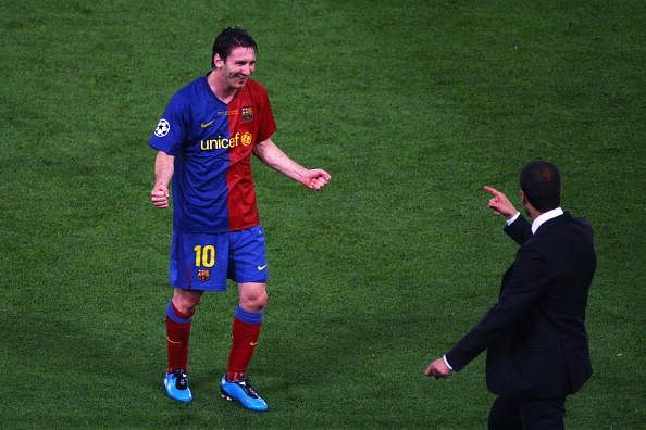 Pep Guardiola Lionel Messi