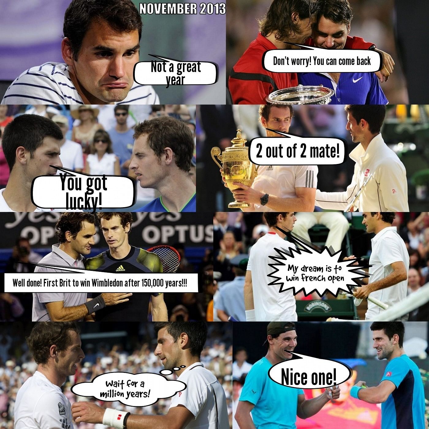 Humour: The REAL conversations between tennis players