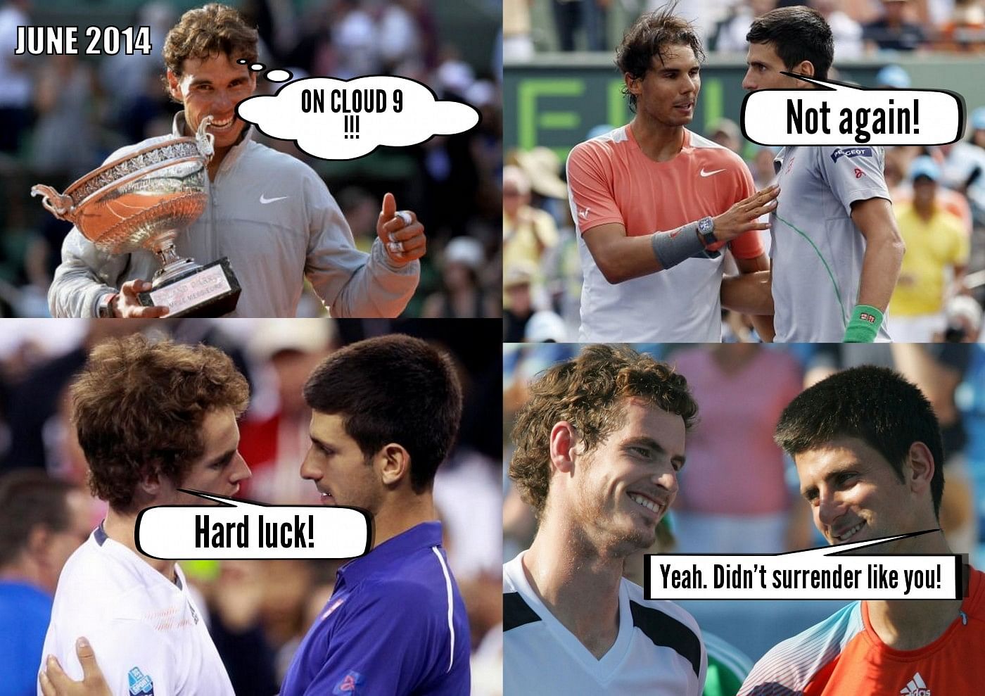 Humour: The REAL conversations between tennis players