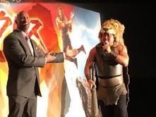 Wrestling legend confronts The Rock in Tokyo