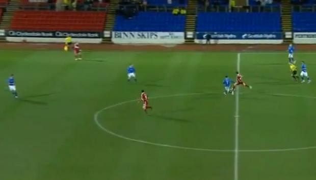 Top 10 goals scored by players from inside their own half