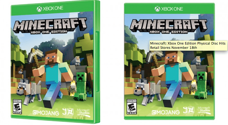 Minecraft: Xbox One edition to hit the retail stores on November 18th
