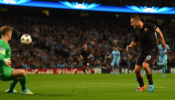 Highlights: Totti is hero as Roma hold Manchester City to 1-1 draw