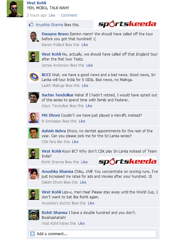 FB Wall: Virat Kohli trolls until he gets trolled
