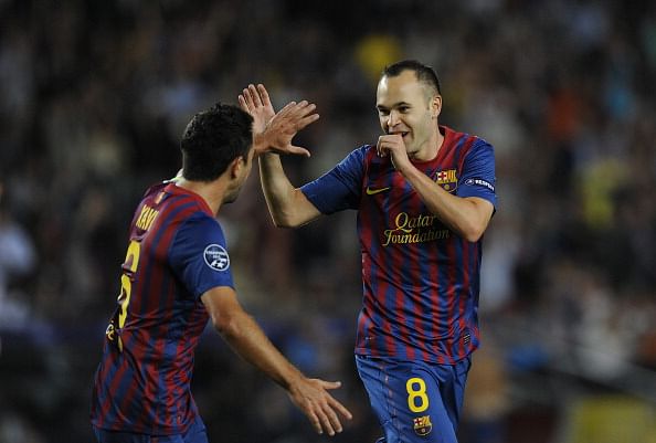 Xavi and Andres Iniesta