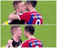 Video: Dortmund's Marco Reus snubs Robert Lewandowski's hug following defeat against Bayern Munich