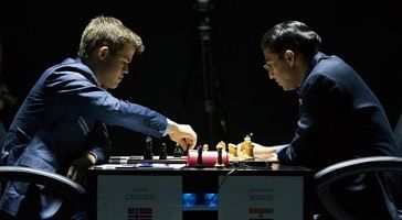 World Chess Championship: Carlsen holds Anand for a draw in game 10