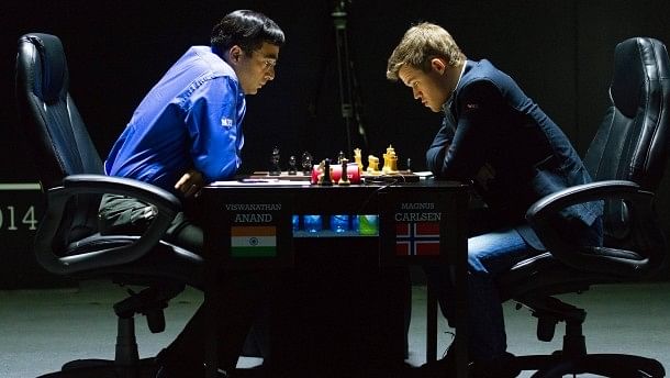 Carlsen presses but held to draw in world chess championship