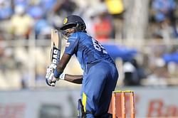 Angelo Mathews reacts after Sri Lanka go down 3-0 in ODI series against India