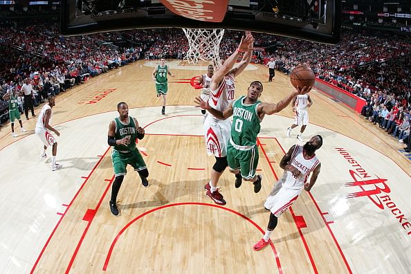 Rockets beat Celtics in NBA home opener