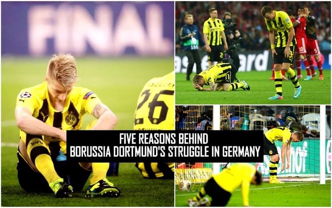 5 reasons that explain Borussia Dortmund's struggle in the Bundesliga