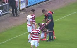 Video: Is this the weirdest foul you have seen in football?
