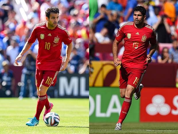 Del Bosque: "Fabregas and Costa not guaranteed of a start in Spain side"
