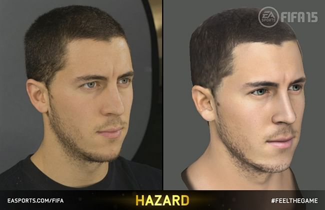 Screenshots of FIFA 15 player head scans