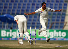 Michael Clarke bowled by a dream delivery from Imran Khan