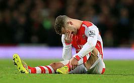 Arsenal midfielder Jack Wilshere out for 3 months