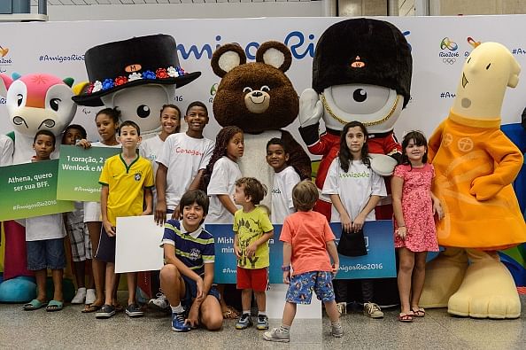 Mascots from previous Olympic, Paralympic Games arrive