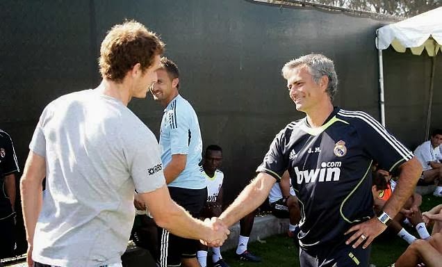 Video: Jose Mourinho gives his advice to Andy Murray after his defeat to Roger Federer