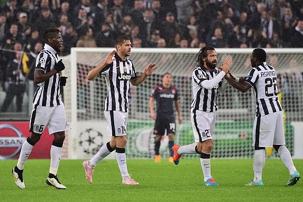 UEFA Champions League highlights: Juventus 3-2 Olympiakos - Pirlo and Pogba secure three points