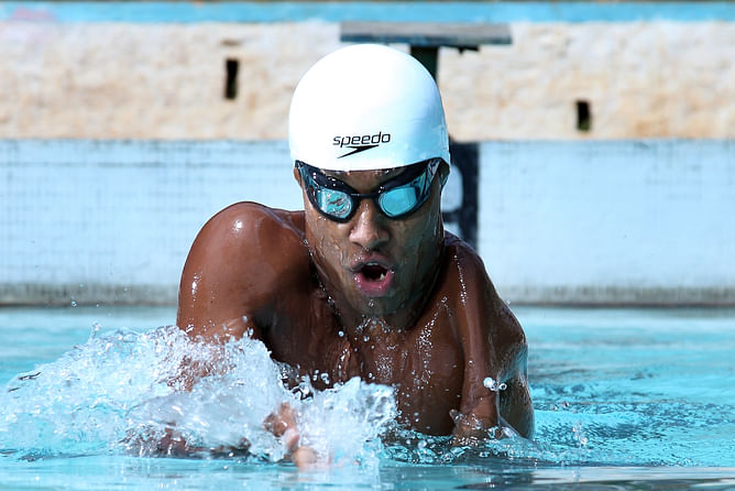 GAIL - The Fastest Indian heads to Bengaluru with champion swimmer Sharath Gayakwad