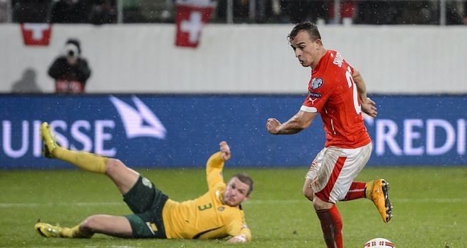 Video: Xherdan Shaqiri scores cheeky back-heel goal