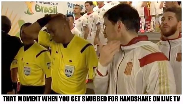 Handshake snub