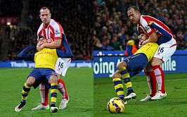 Video: Should Charlie Adam have been sent off for head lock 'tackle' on Alexis Sanchez?
