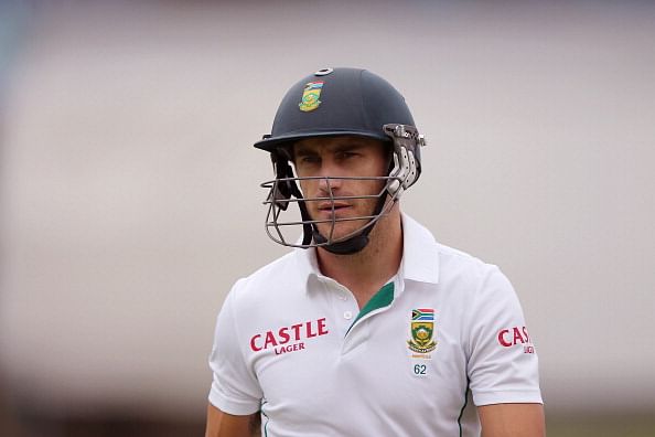 Faf du Plessis's first duck in international cricket; record streak broken