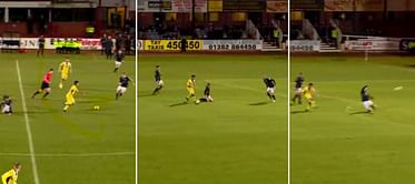 Video: 18-year-old Scot youngster scores sensational solo-goal from half-way line