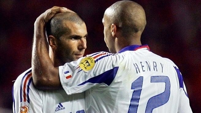 Zinedine Zidane urges Thierry Henry to retire after international friendly against Brazil