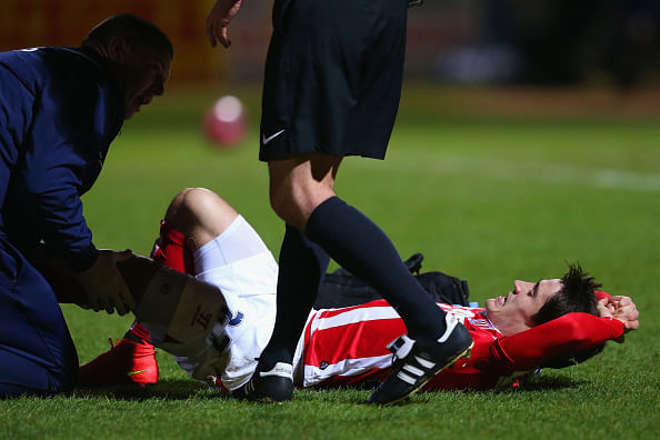 Stoke City lose Bojan Krkic for rest of season with knee injury