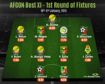 AFCON 2015 - Highest Rated XI after Round 1