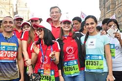 Celebrities at the 2015 Mumbai Marathon