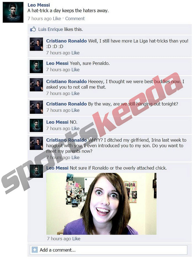 FB Wall: Messi is tired of over-friendly Ronaldo; Ibra and Guardiola revealed as Fight Club members