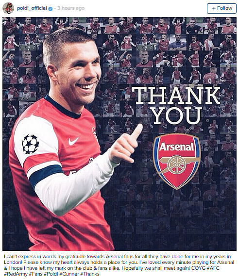 Reports Lukas Podolski To Complete Loan Move To Inter Milan