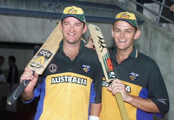 Mark Waugh and Adam Gilchrist