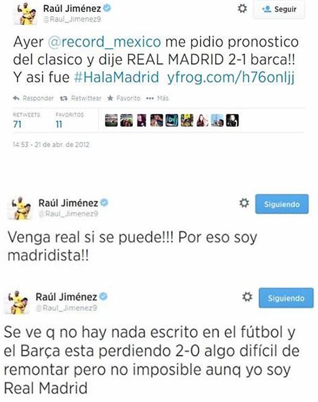 Raul Jimenez tweets