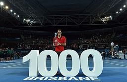 Roger Federer becomes the third player to get 1000 victories under his belt