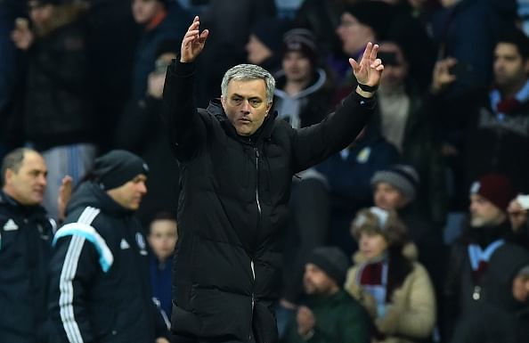 Chelsea coach Jose Mourinho feels Robin van Persie should be punished for elbow