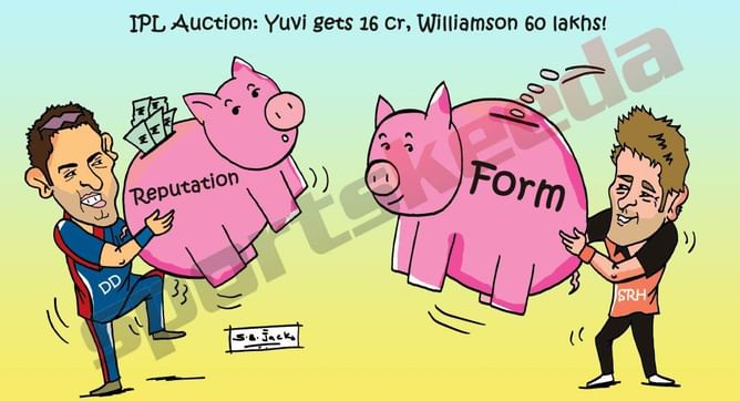 Comic: Reputation v Form - The two faces of IPL 8 Auctions