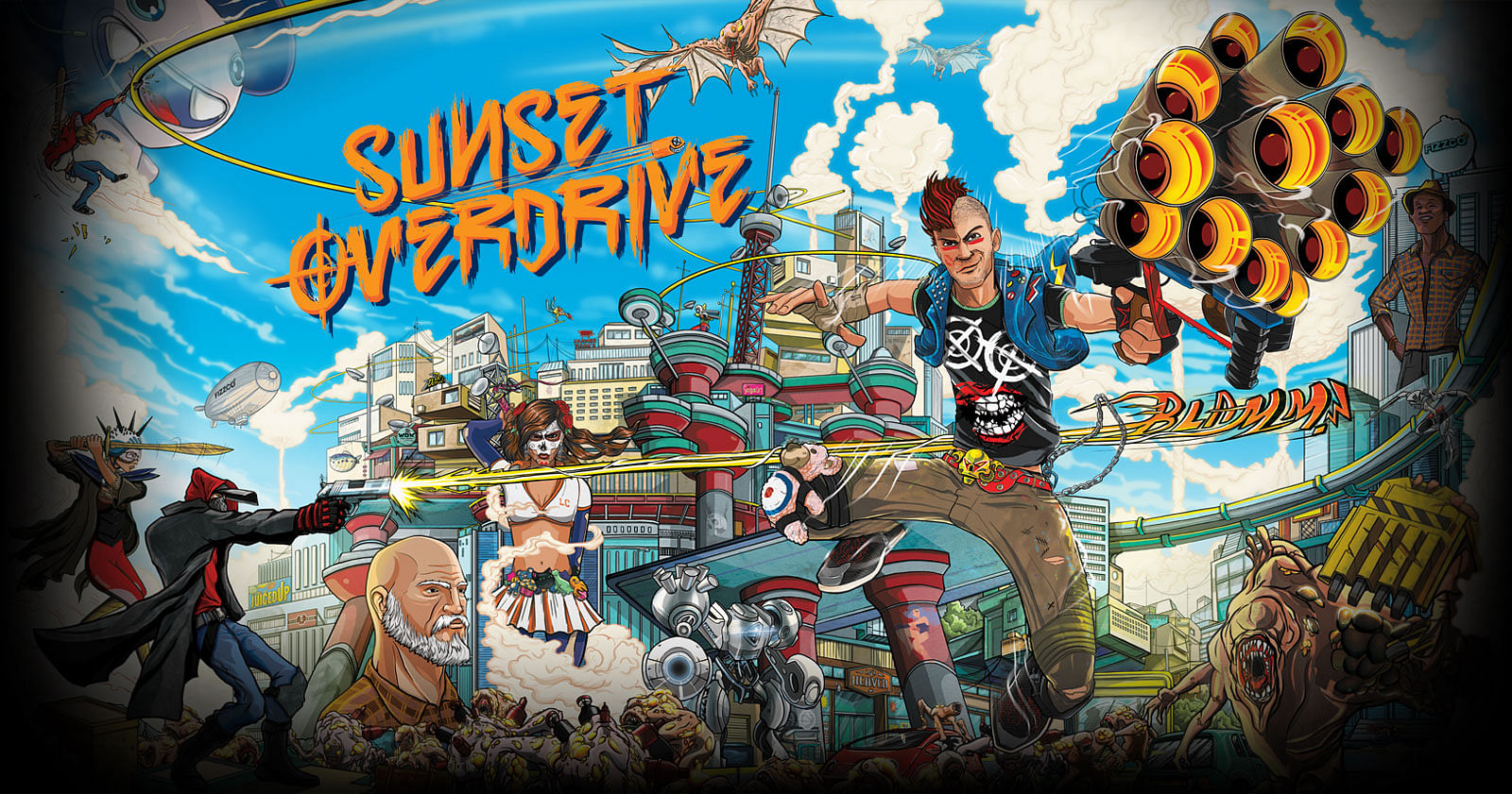 Overdrive Sunset Font   - download free