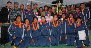 APF win Women’s Volleyball tournament in Nepal