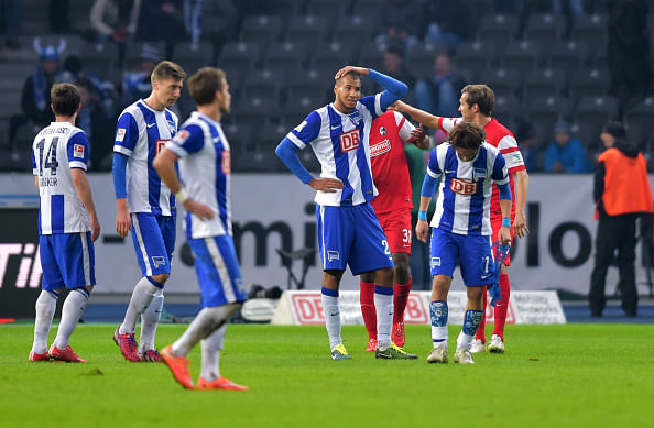 Hertha Berlin and Hannover suffer setbacks in Bundesliga