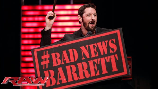 Bad News Barrett wants main event, Sheamus makes a wish, more