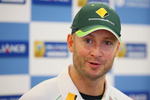 Michael Clarke begins comeback from injury practicing with a baseball bat