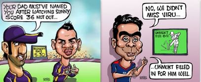 A collection of cricket cartoons by Satish Acharya - 'Non-Striker'