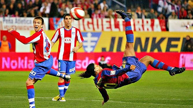 Five of the best bicycle-kick goals by Barcelona players